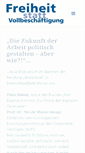 Mobile Screenshot of freiheitstattvollbeschaeftigung.de